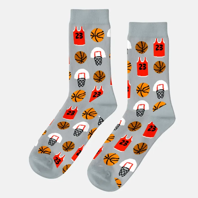 Basketball Design  Large crew Socks 