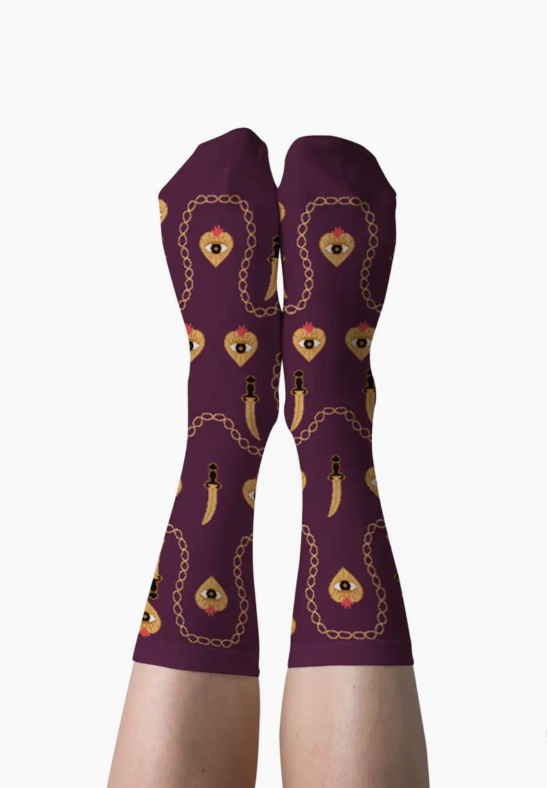 Heart &amp; Dagger Small Crew Socks