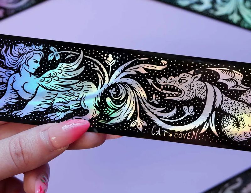 Sphinx vs Dragon Holographic Sticker 