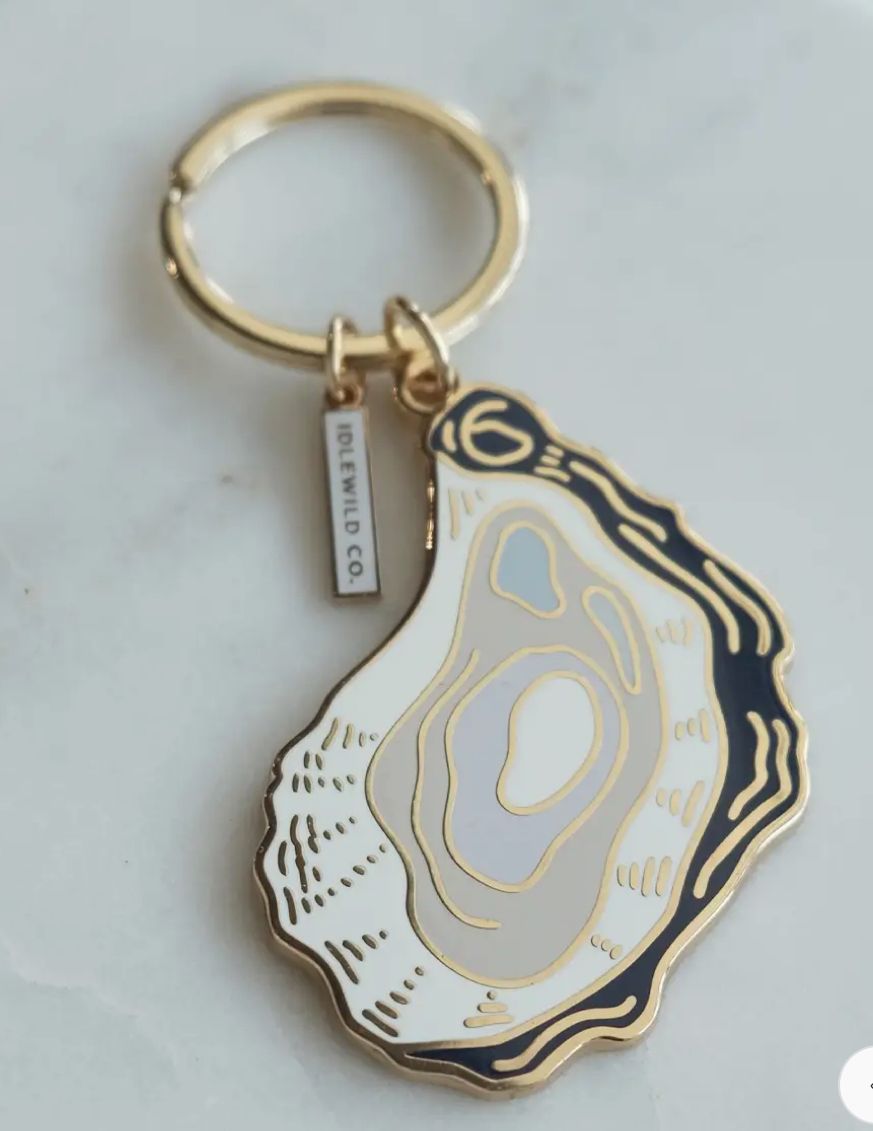 Oyster Enamel Keychain