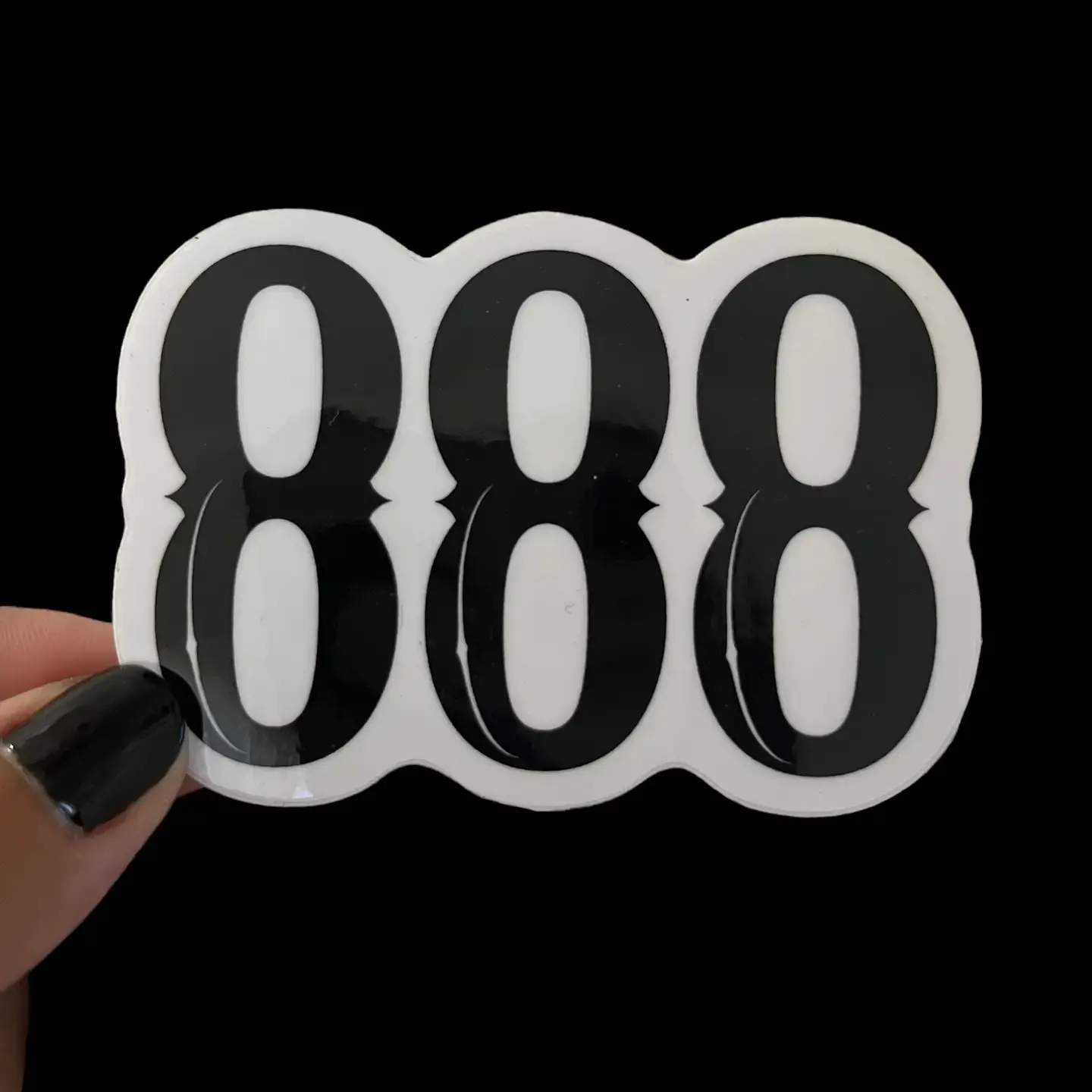 888 Angel Number Vinyl Sticker
