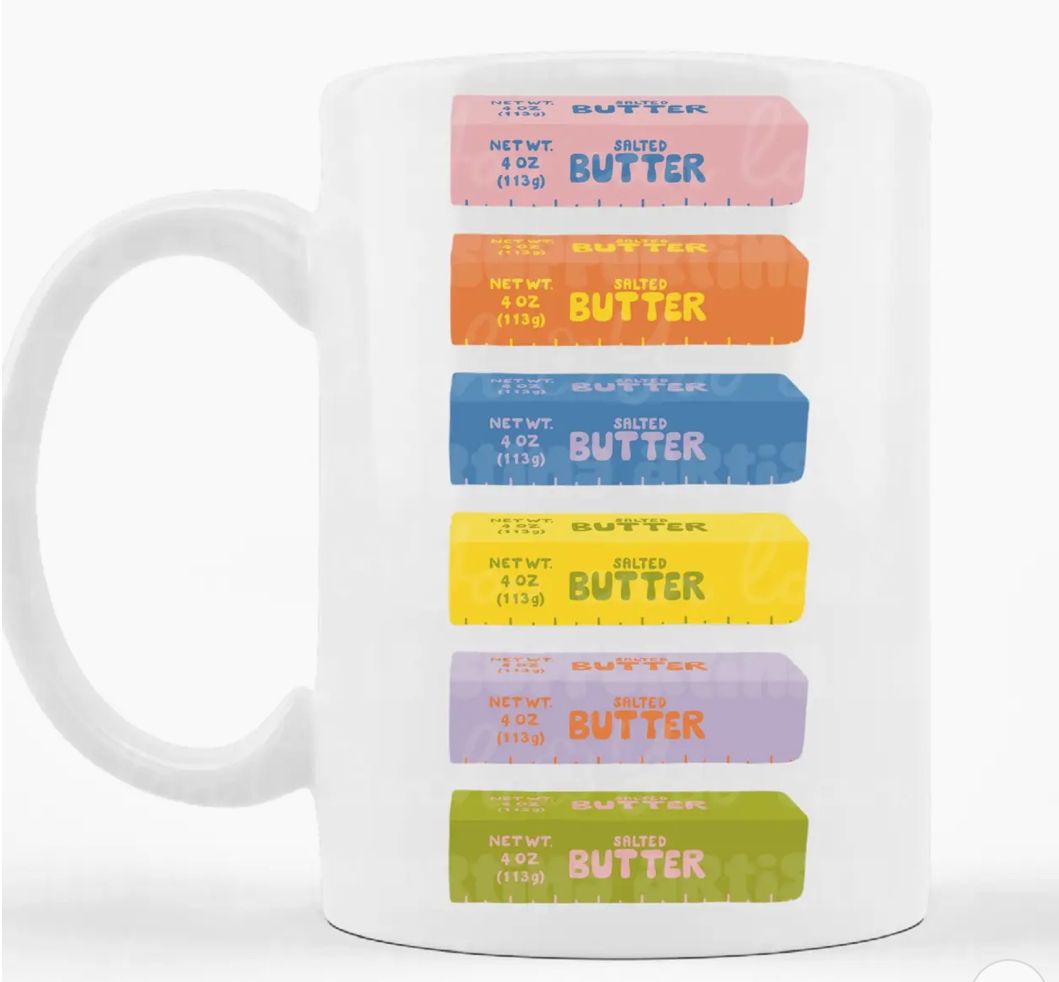 Butter Retro Love Coffee Mug 11oz