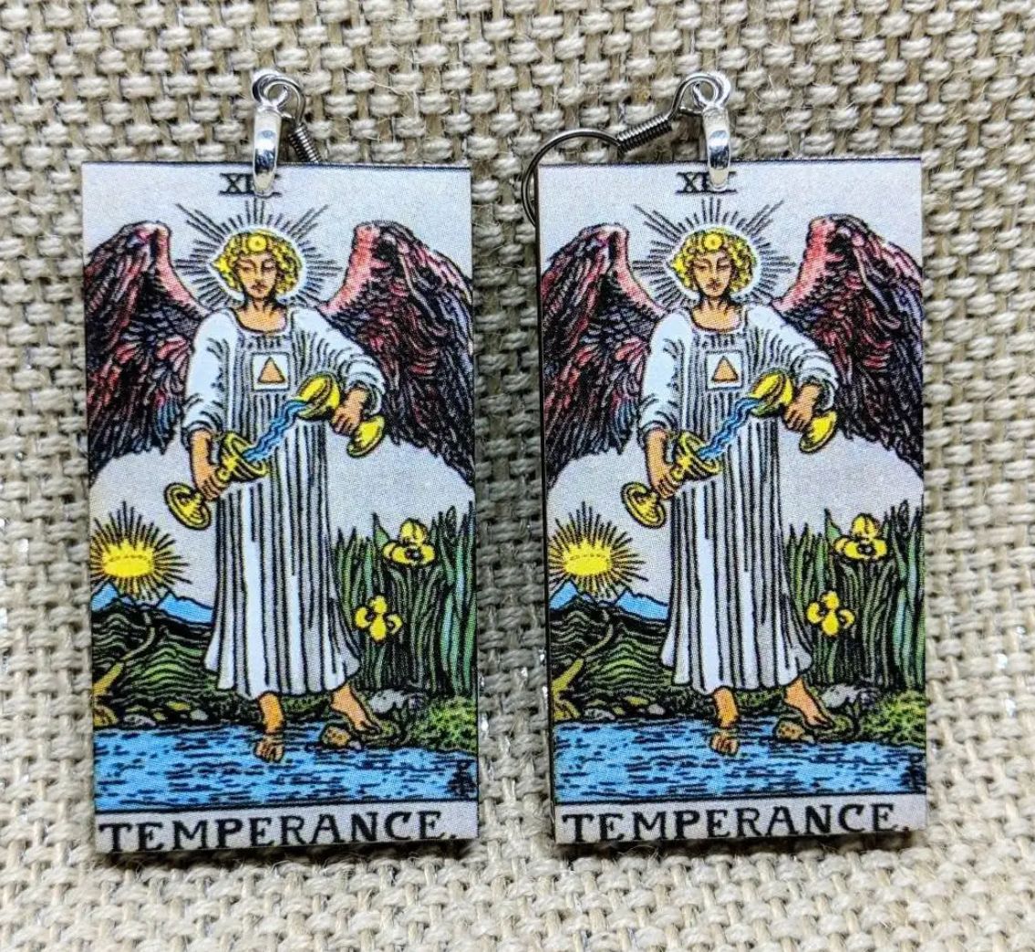 Temperance Tarot Card Earrings