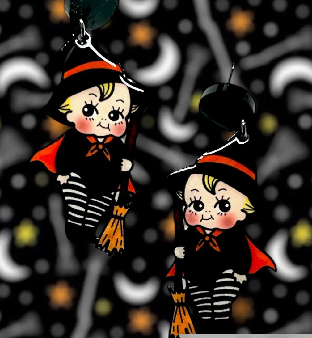 Witch Kewpie Earrings