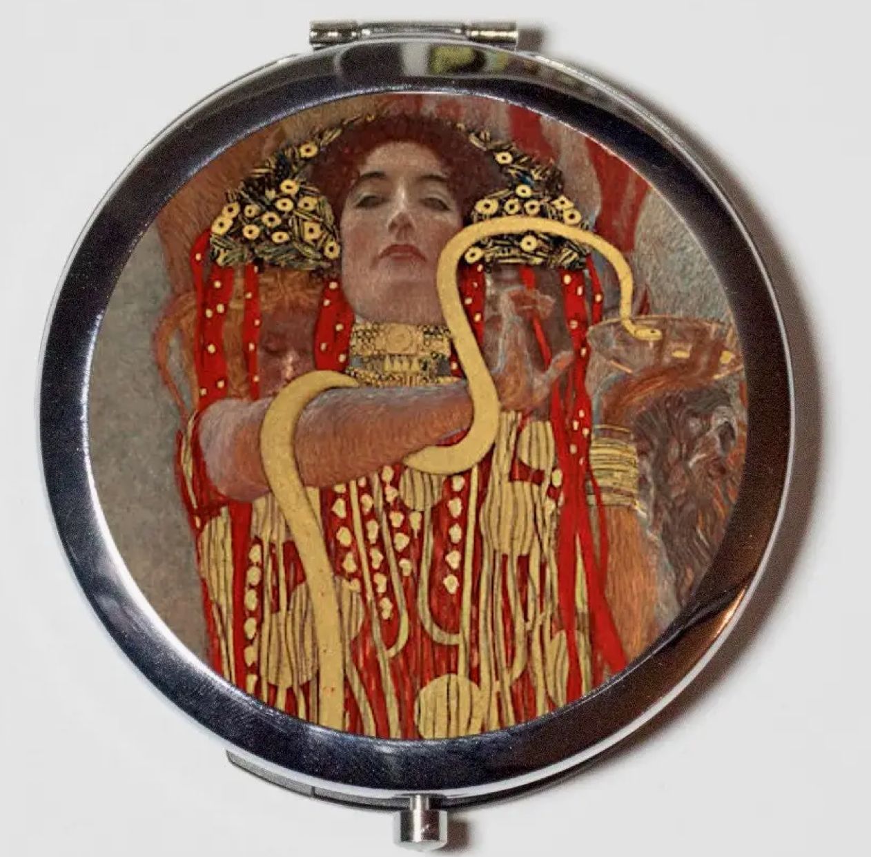 Gustav Klimt Snake Woman Compact Mirror