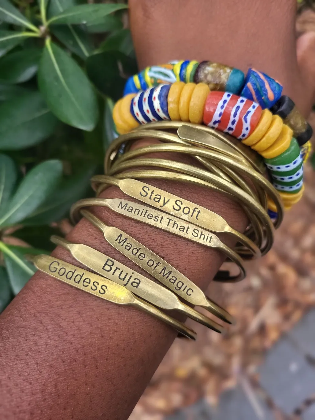 Brass Affirmation Bruja Bracelet - Bring out your inner witch 😉