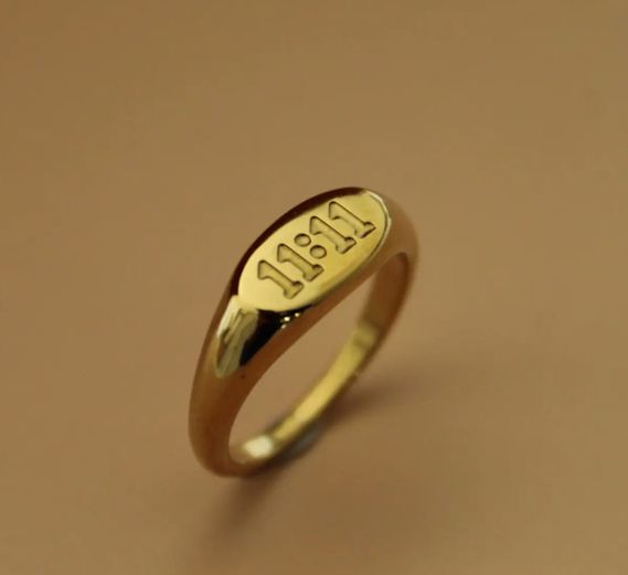 11:11 Gold Ring