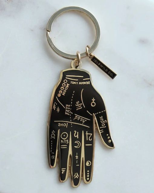 Palmistry Enamel Keychain