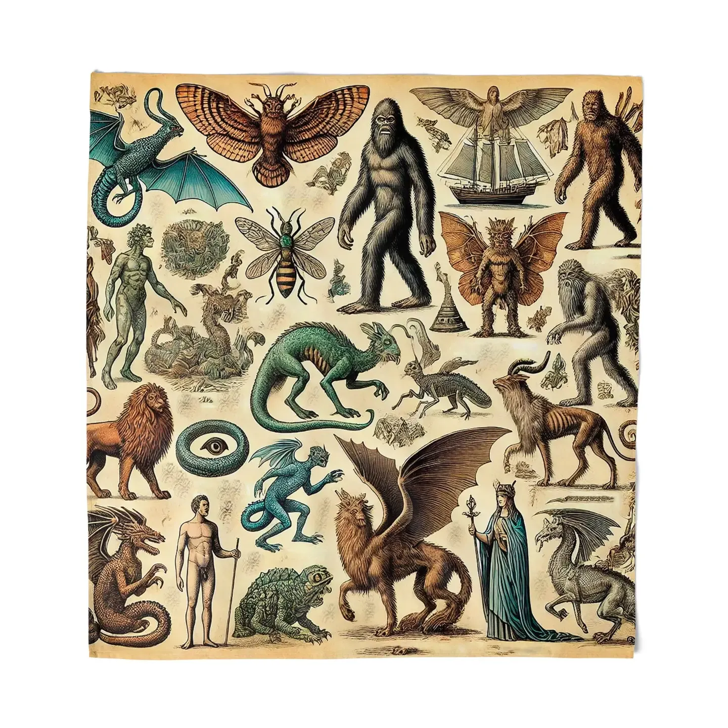 Cryptids &amp; Mythological Creatures Bandana 