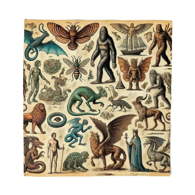 Cryptids &amp; Mythological Creatures Bandana 