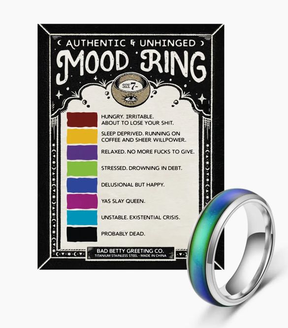 Unhinged Color Changing Mood Ring 