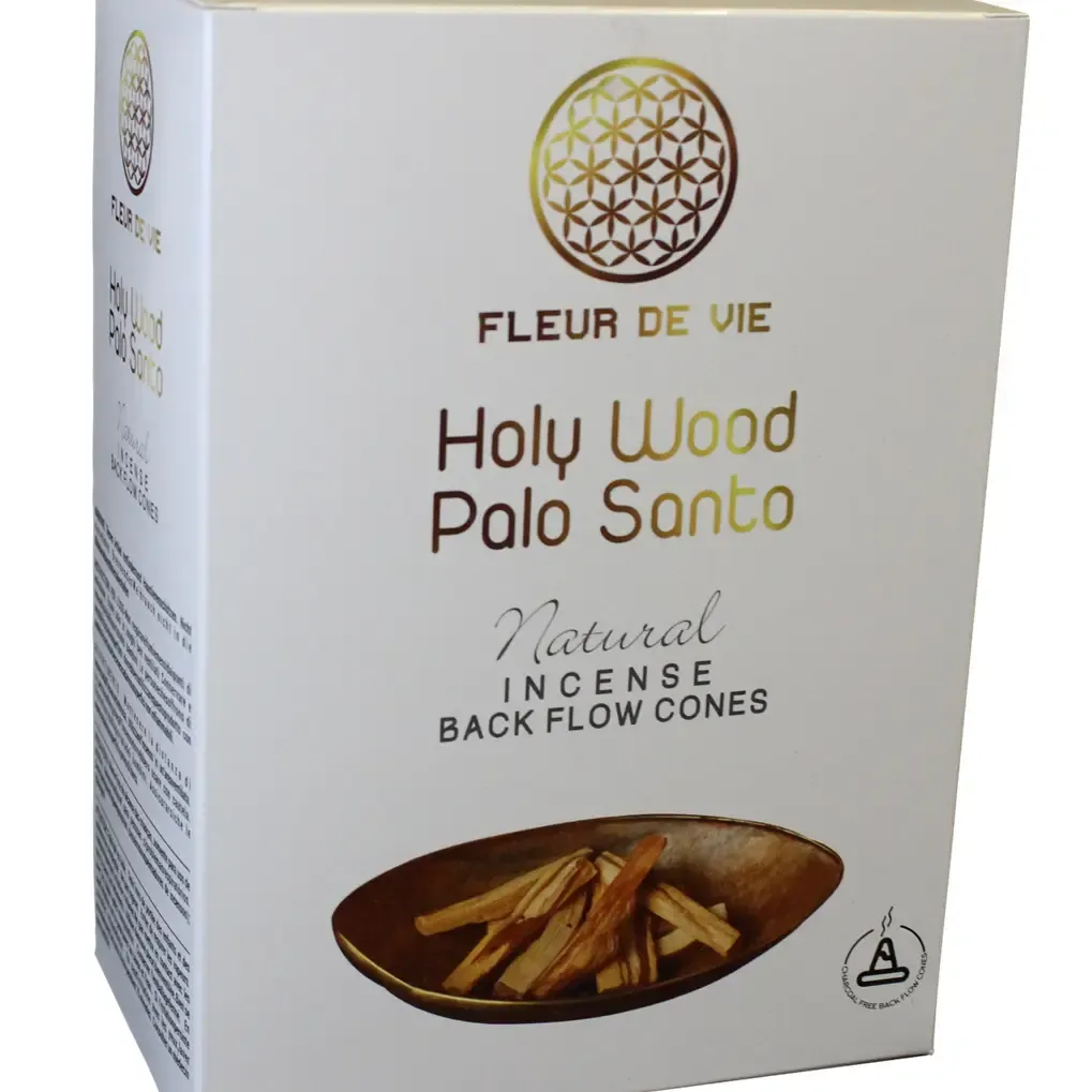 Holy Wood Palo Santo Incense Back Flow Cones