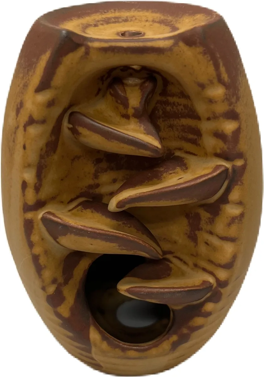 Brown Backflow Ceramic Cone Holder