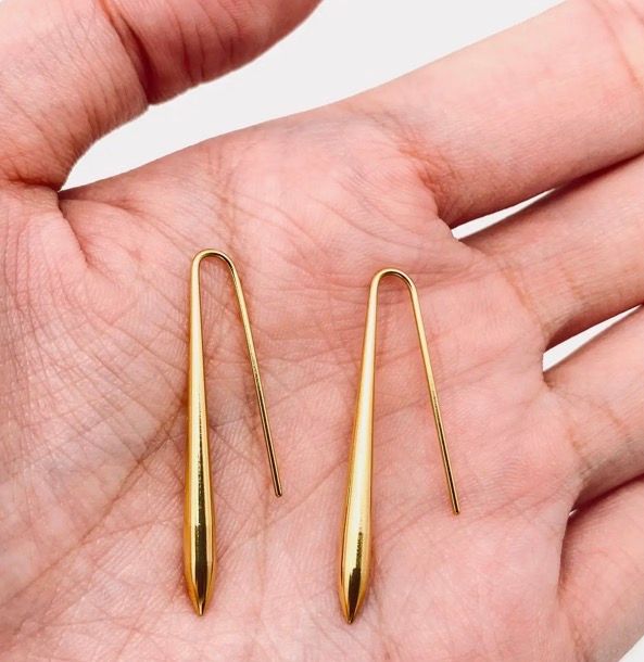 Exquisite 18k Gold Plated Stainless Steel Earrings - C