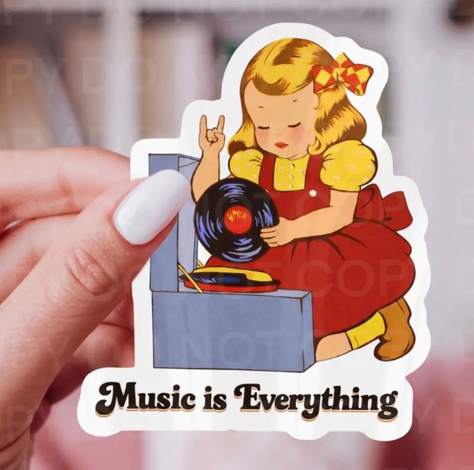 Music Is Everything, Vinyl Records Sticker