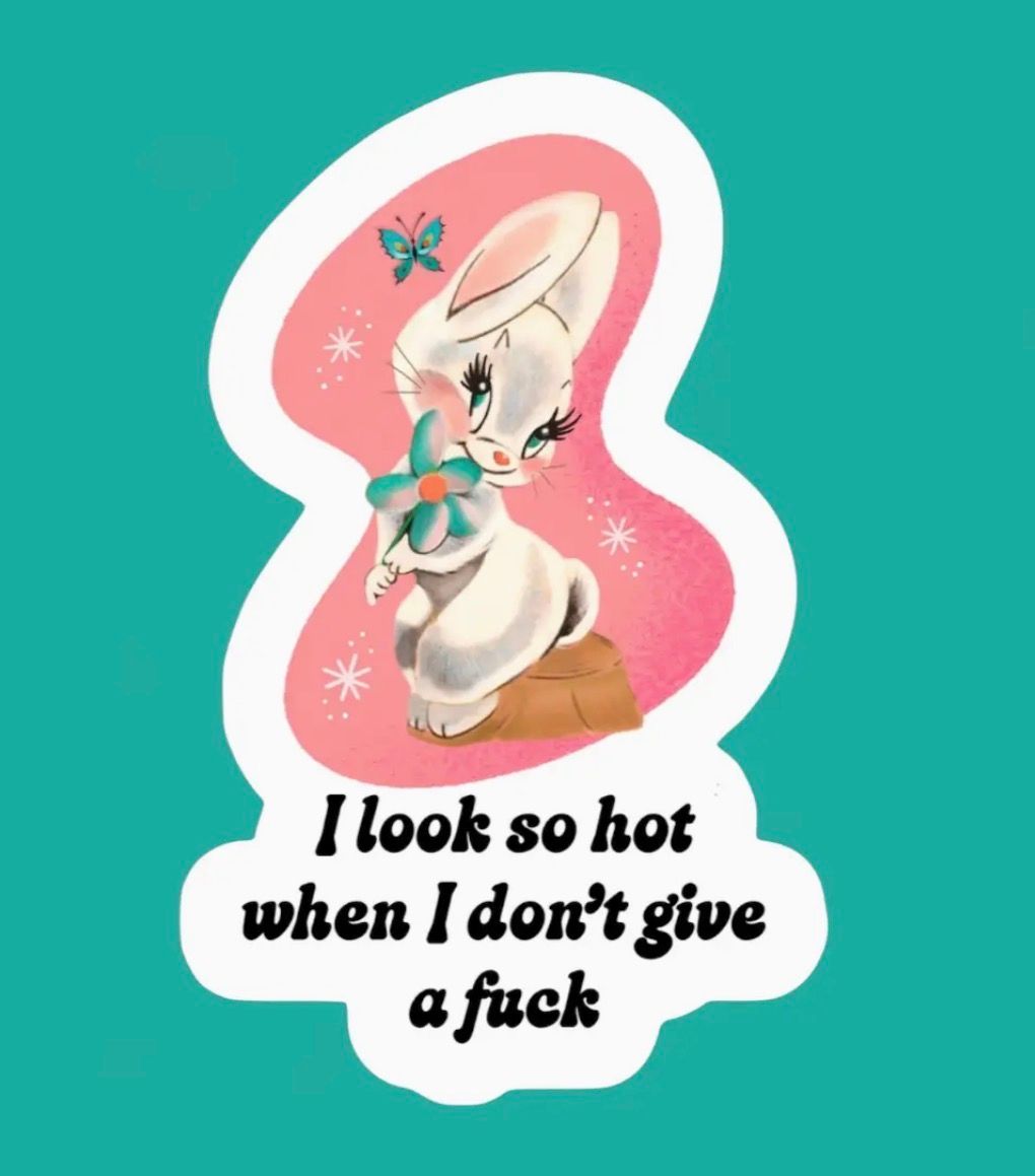 I Look So Hot When I Don’T Give A Fuck Sticker