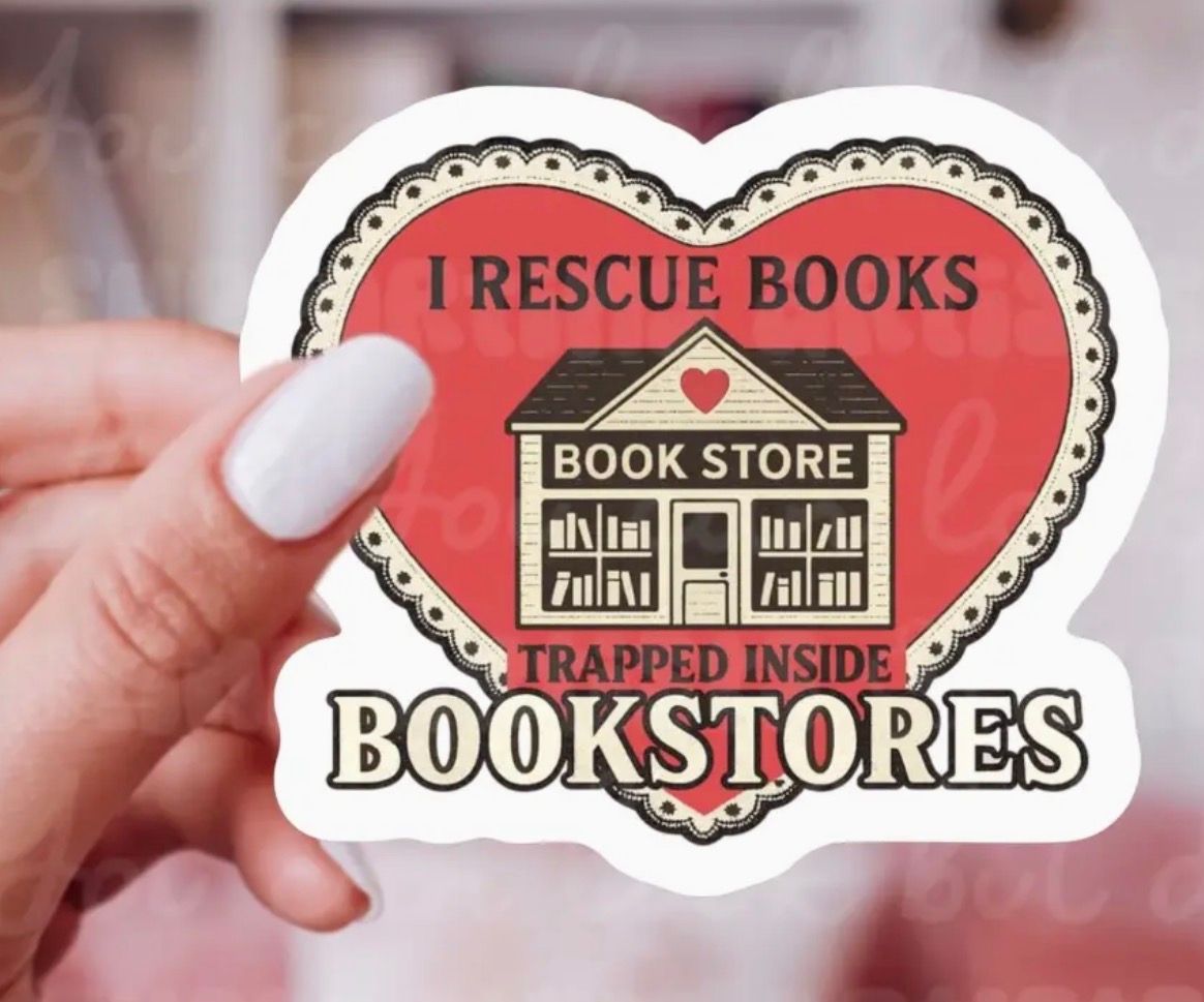 I Rescue Books Trapped Inside Bookstores Sticker