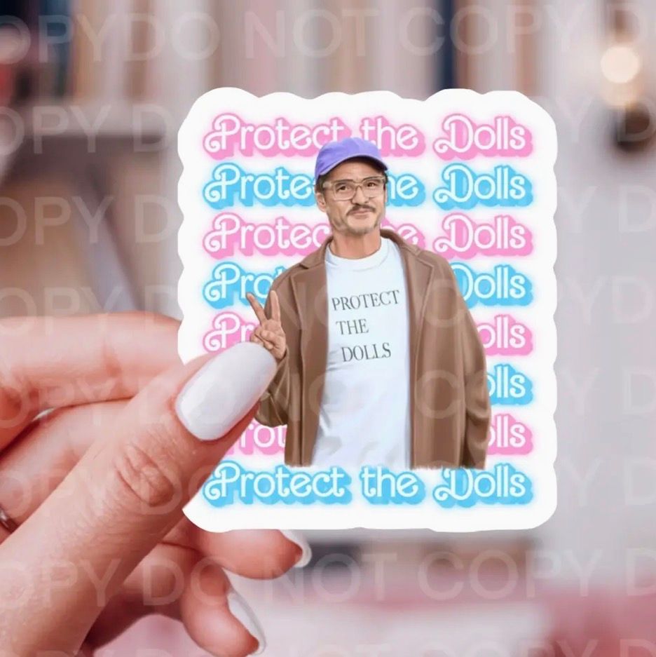 Pedro Protect the Dolls Sticker