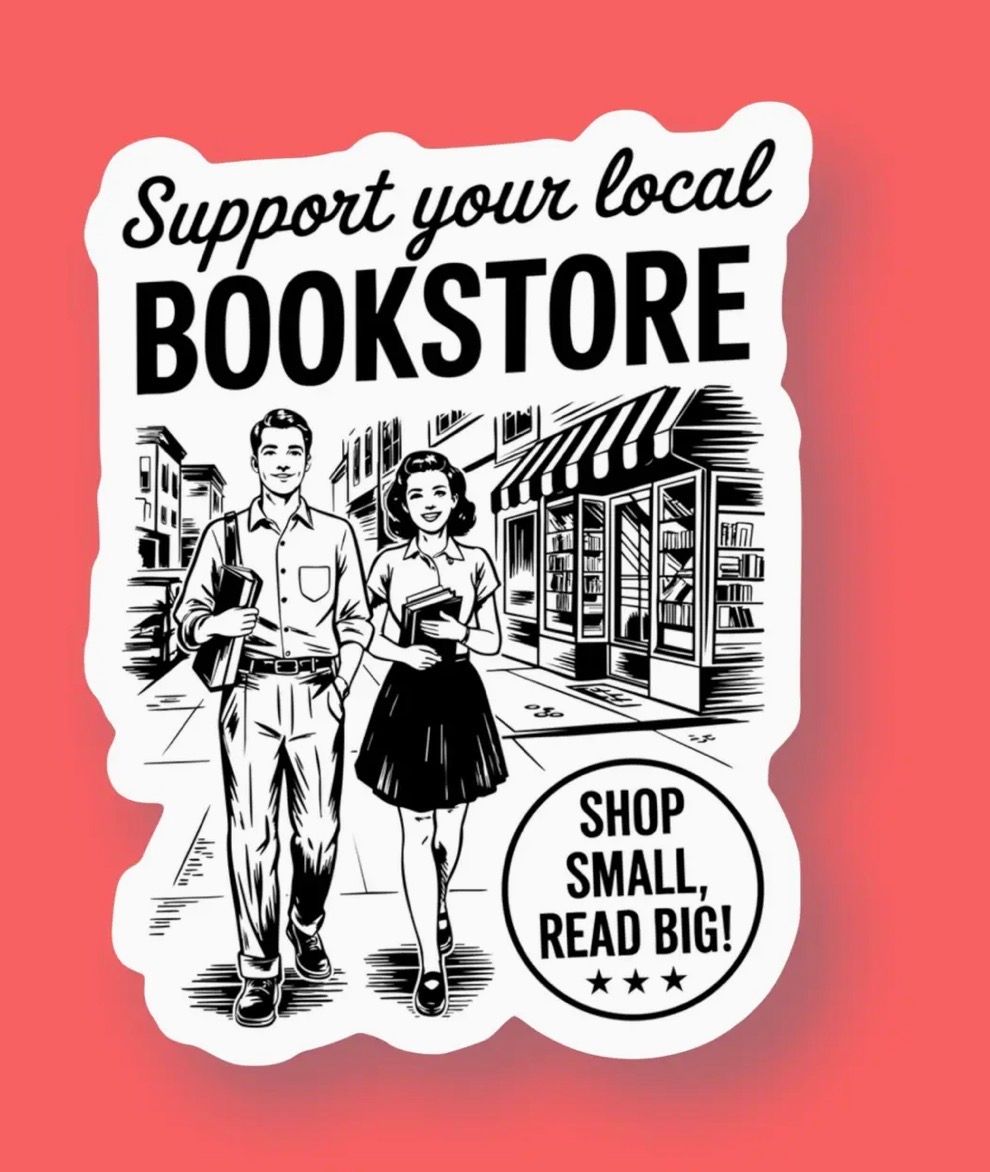 Support Your Local Bookstore Sticker