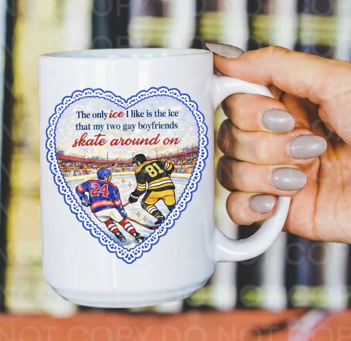 Only Ice I Like, Hockey Romance Mug
