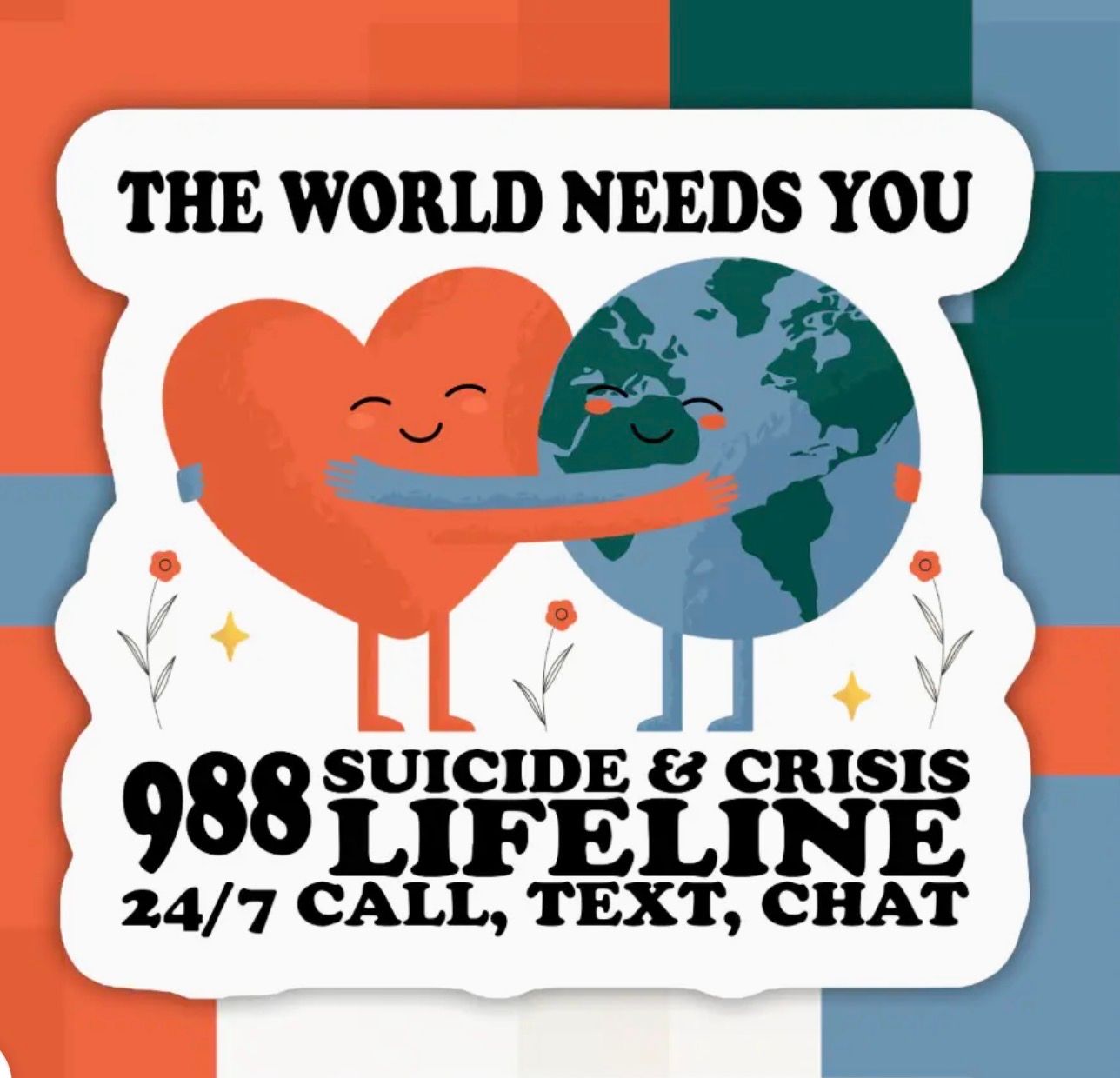 World Needs You Sticker