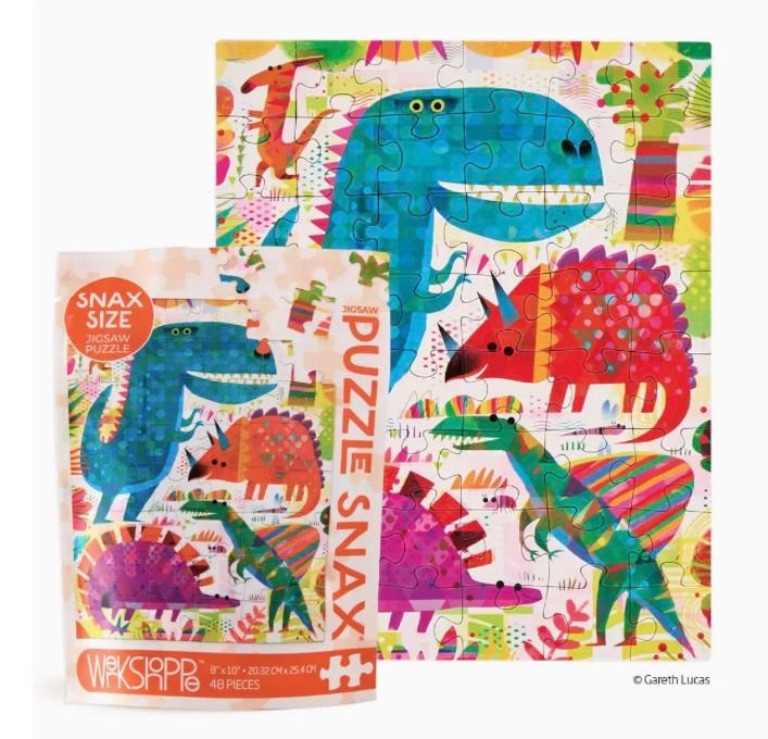 Dinosaur Day 48 Piece Puzzle Snax
