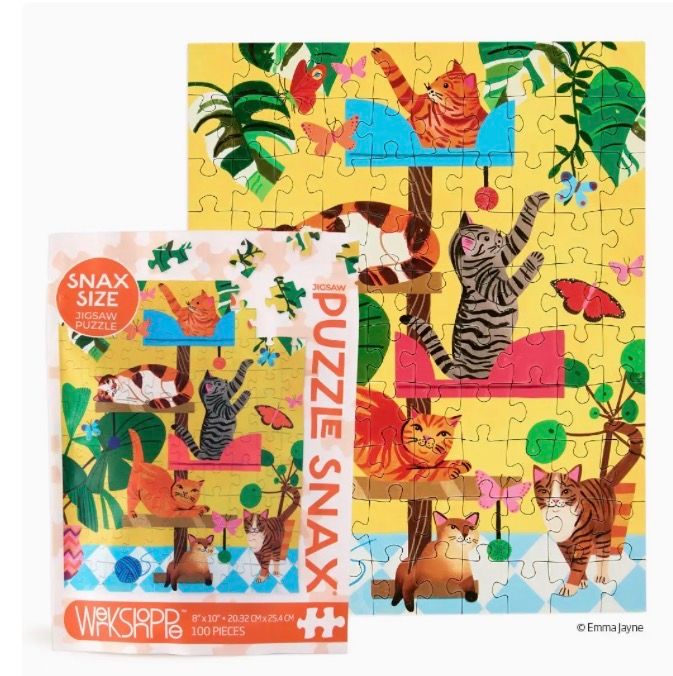 Cat Tree 100 Piece Puzzle Snax