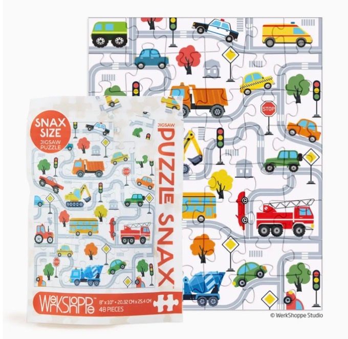 Trucks and Transportation 48 Puzzle Piece Snax