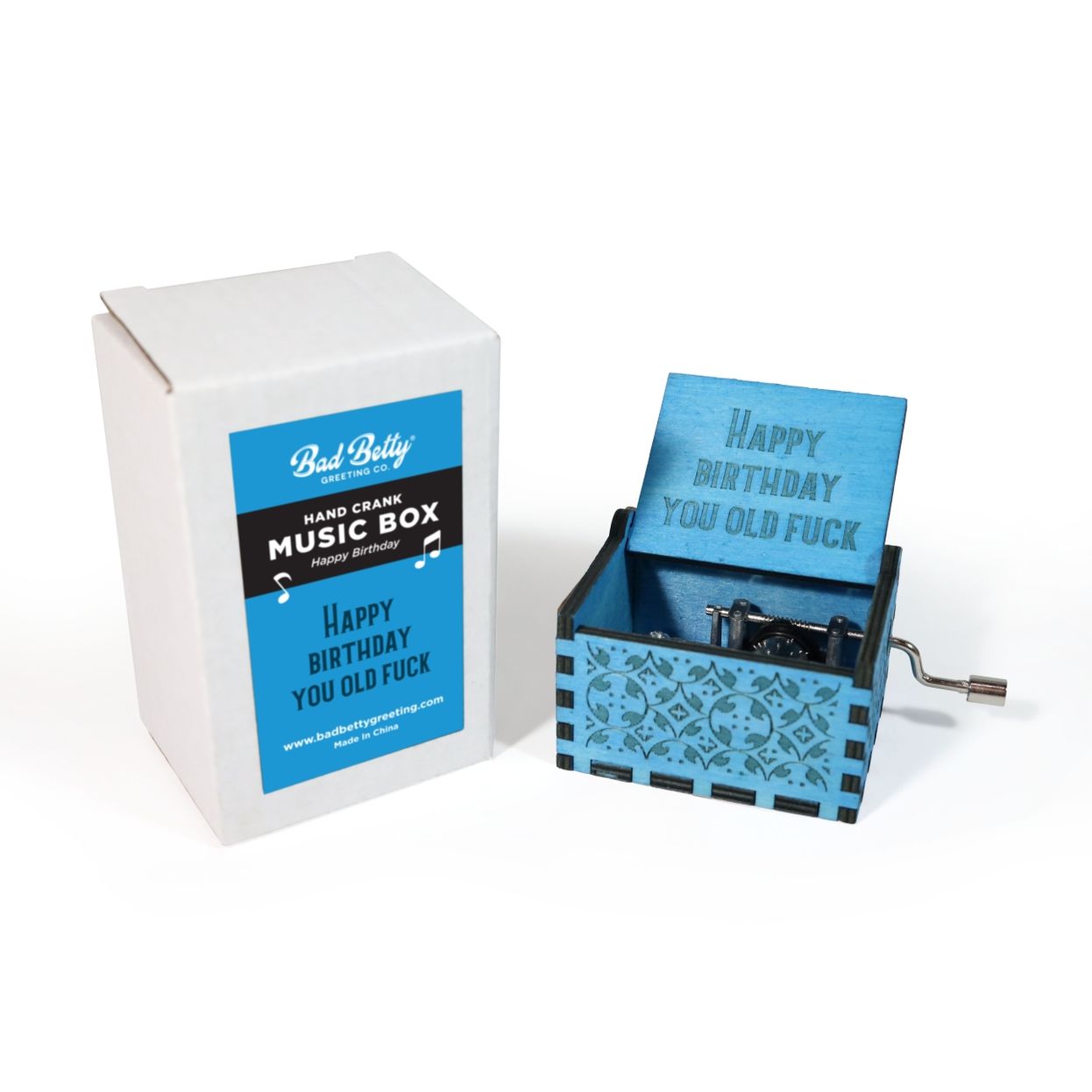 Hand Crank Happy Birthday Music Box