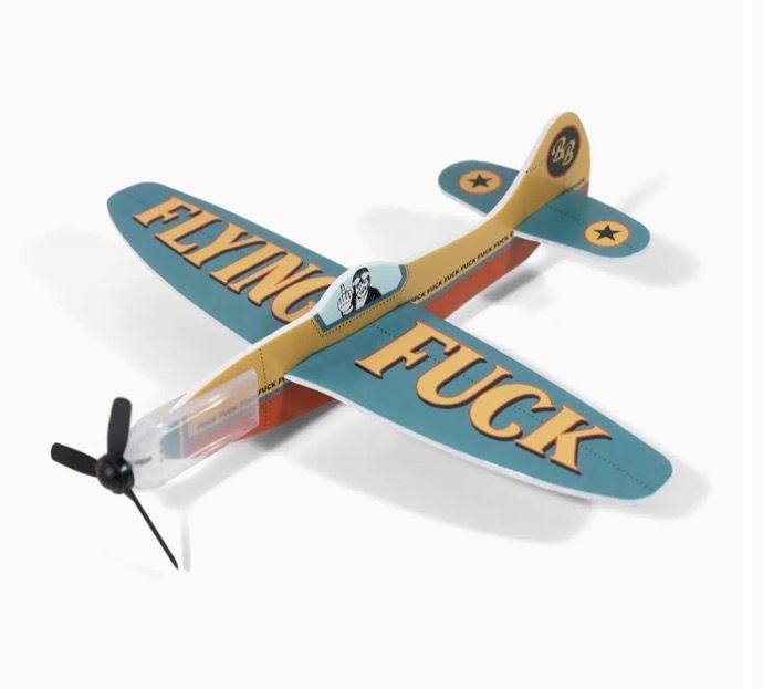 Novelty Toy Foam Glider Flying Fuck-toy plane