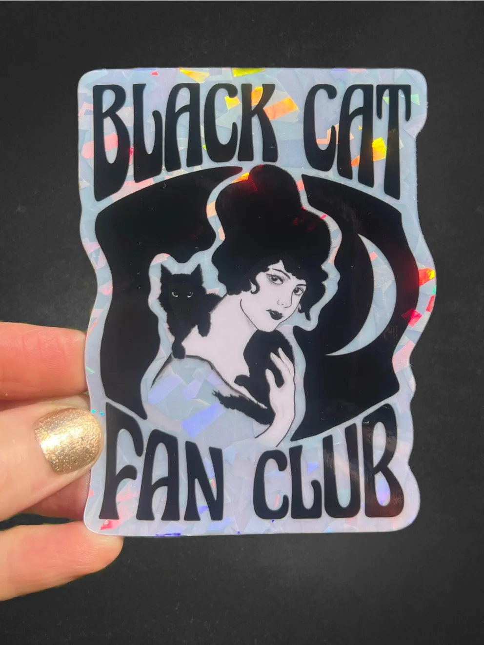 Black Cat Fan Club Sticker