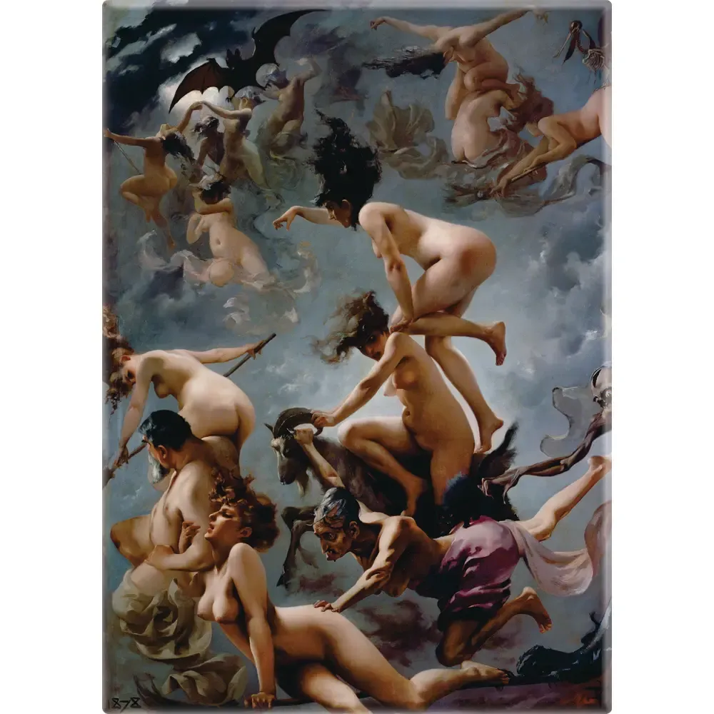 Magnet - Falero Witches Going To Sabbath Occult 1878 Repro