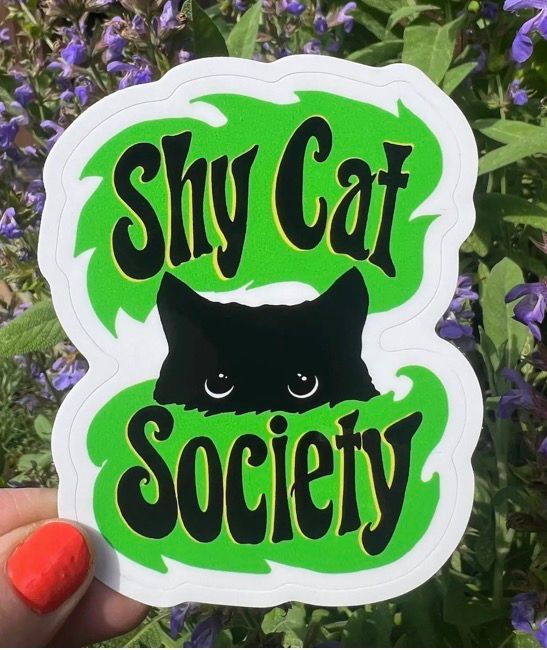 Sticker, Shy Cat Society