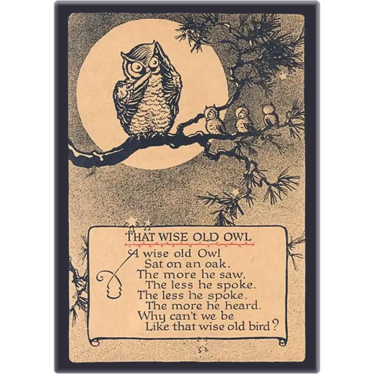 Magnet - Martin Wise Old Owl