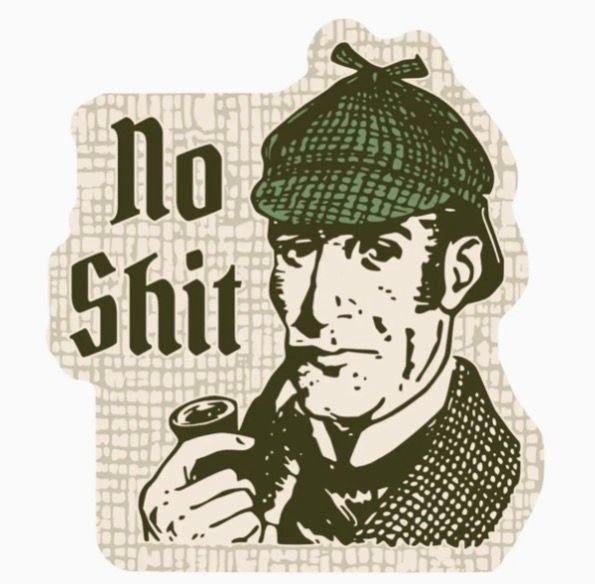 No Shit Detective Sticker