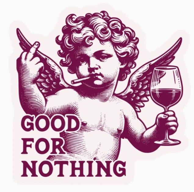 Naughty Angel Sticker