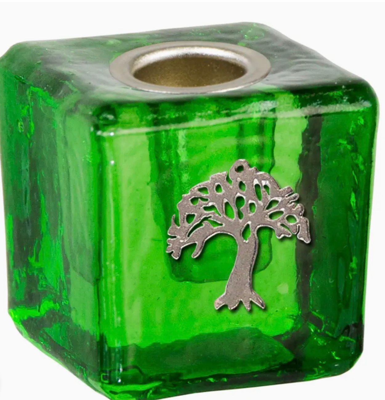 Mini Glass Candle Holder GR Tree of Life
