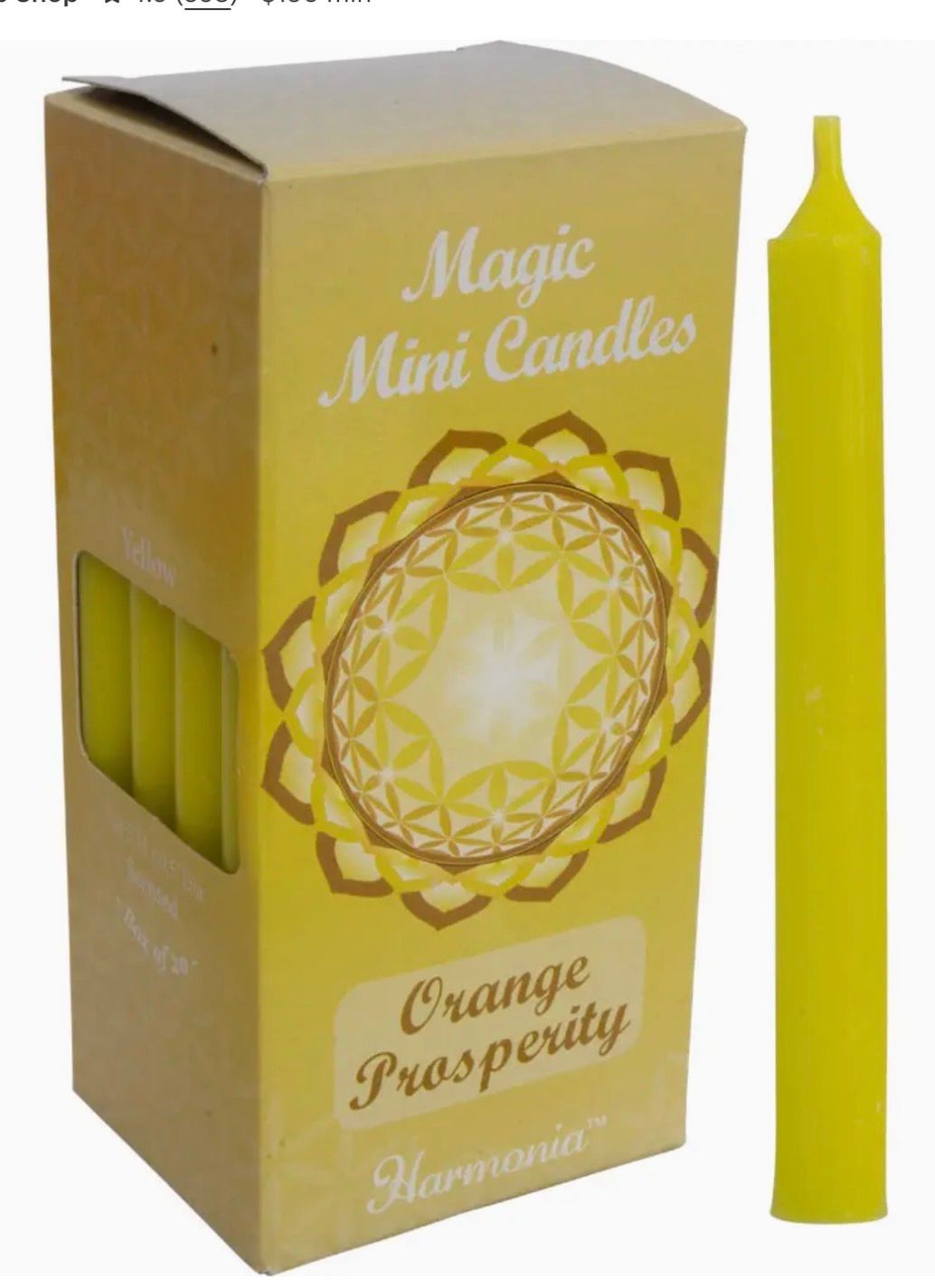 Orange Prosperity Ritual Candle (pk 20)