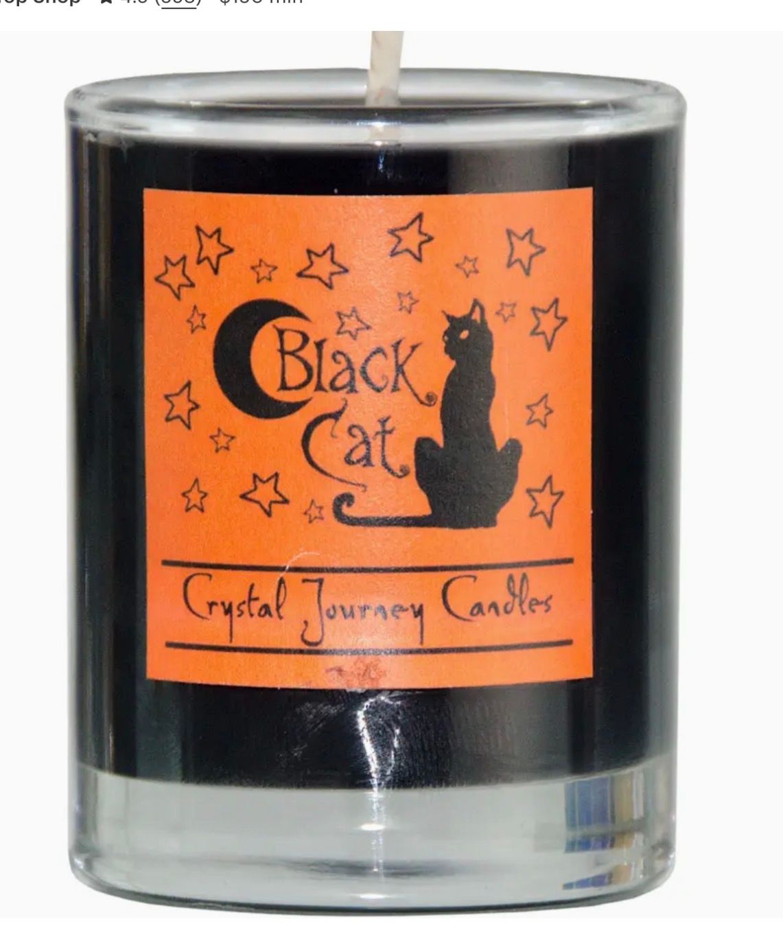 Soy Herbal Filled Votive Blk Cat Candle