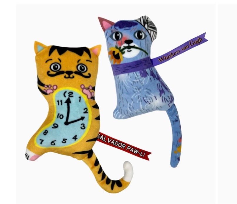 Dali / Van Gogh Cat Toy 2pk