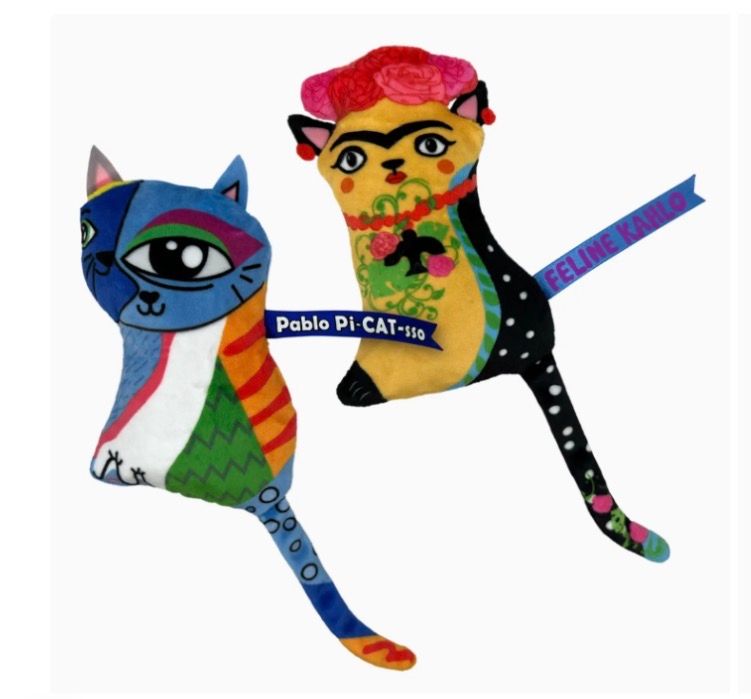 Kahlo / Picasso Cat Toy 2pk