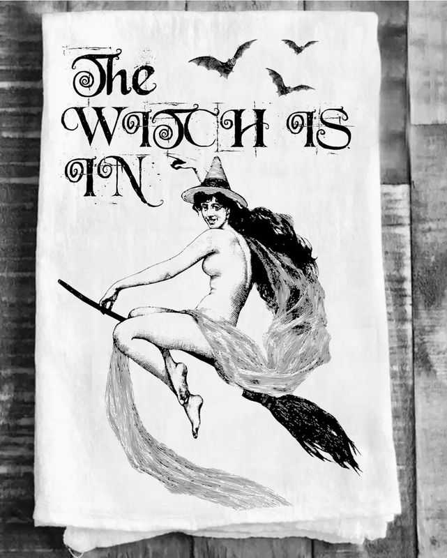 The Witch Is In Cotton Kitchen Towel