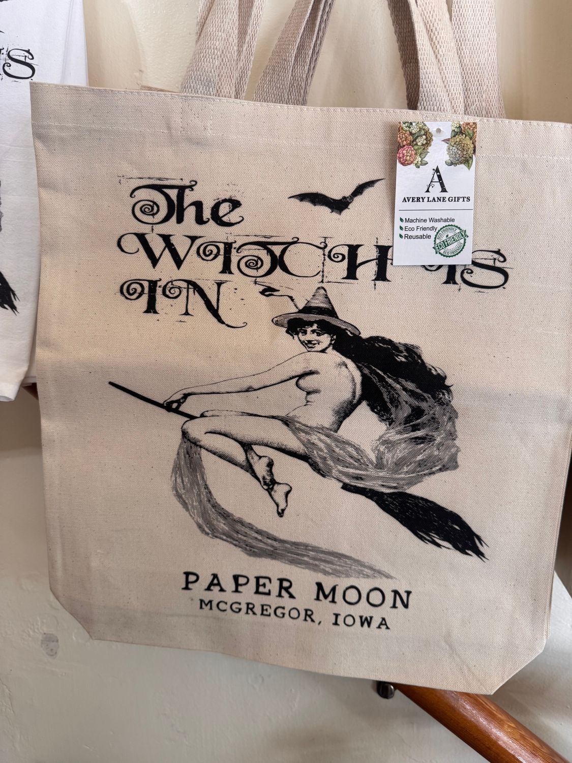 Witch Is In Halloween Canvas Tote 