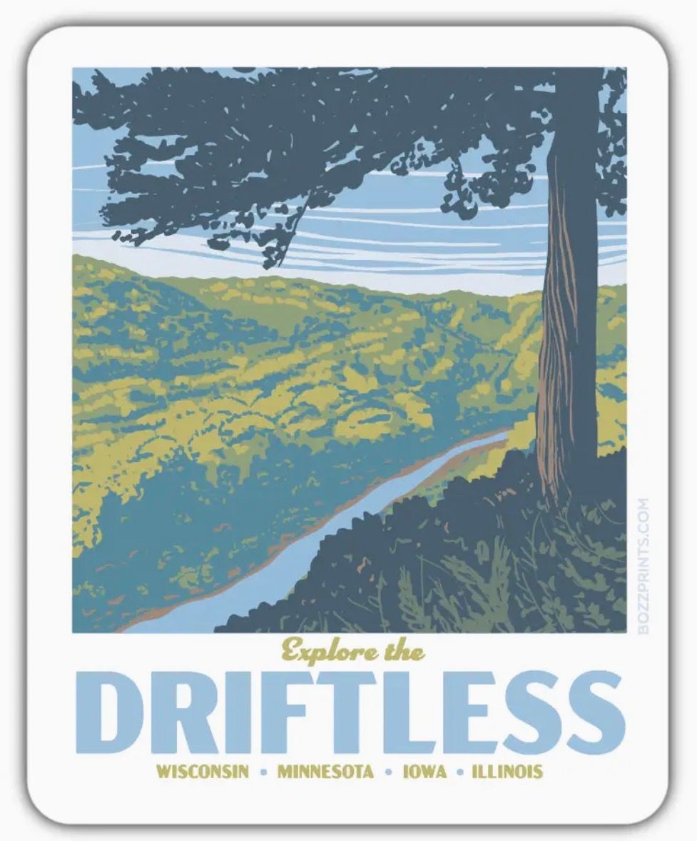 Explore The Driftless Sticker  