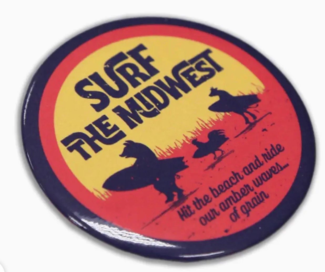 Surf The Midwest Hard Magnet