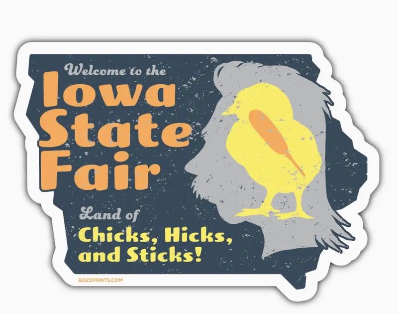 Iowa State Fair Chicks, Hicks, &amp; Sticks Soft Magnet