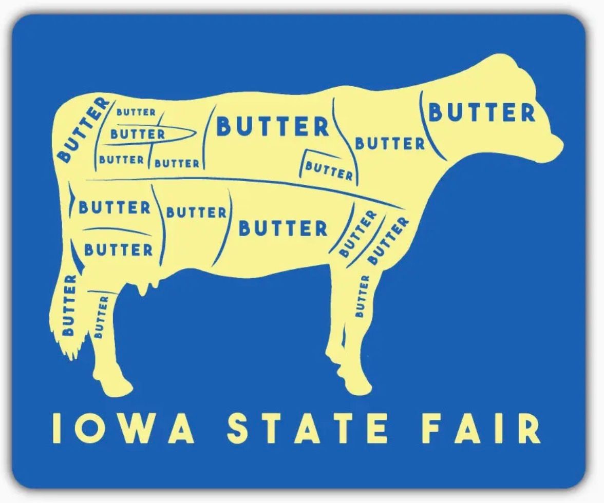 Iowa State Fair Butter Cow Sticker 