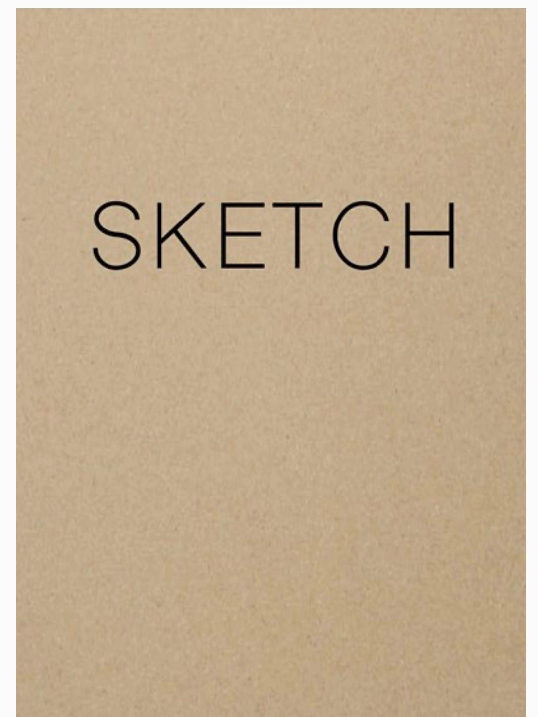 "Sketch" Large Kraft Layflat Sketchbook