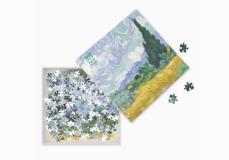 Van Gogh: Wheat Field with Cypress 1000 Piece Jigsaw Puzzle