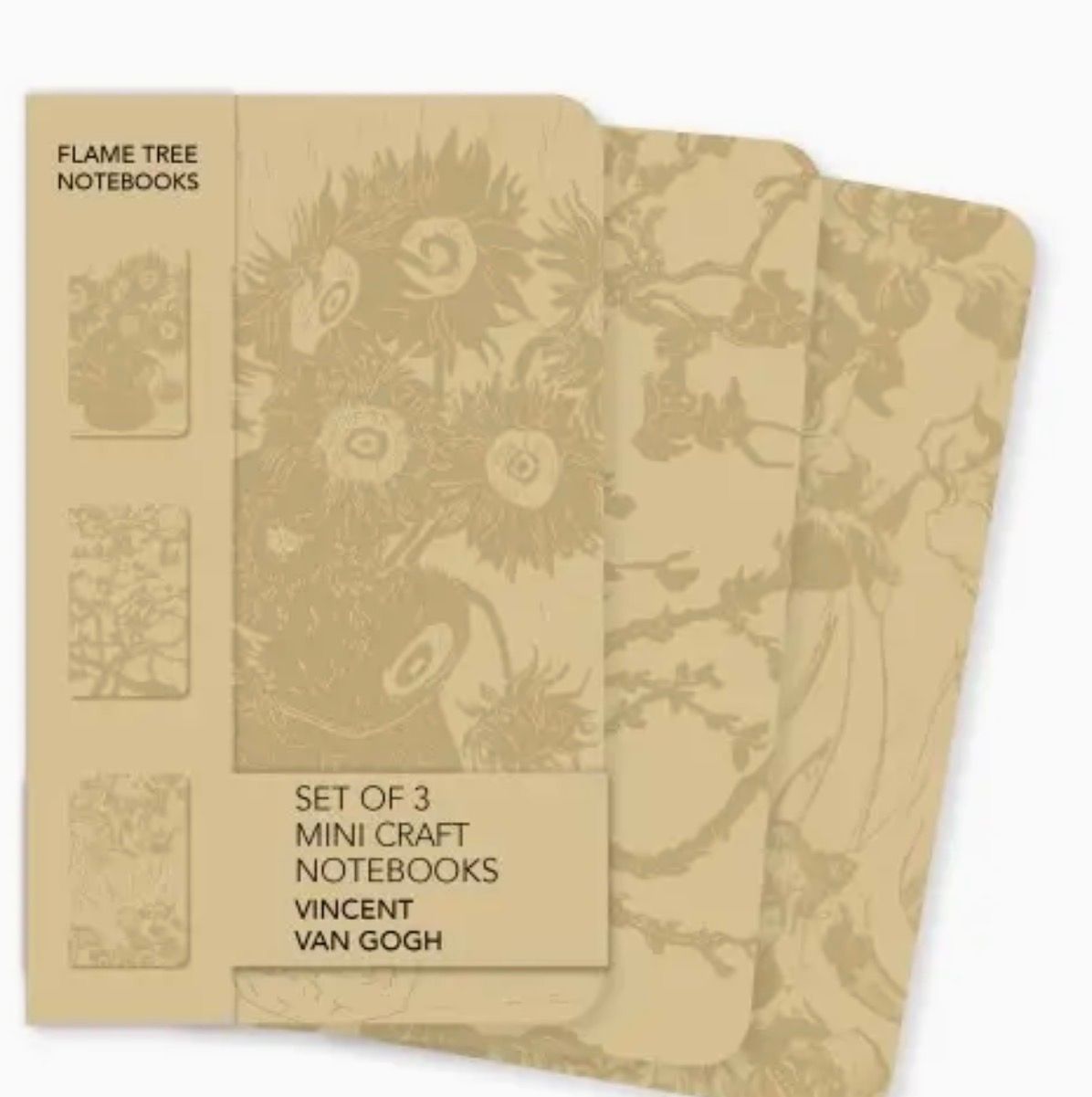 Vincent Van Gogh Set of 3 Mini Craft Notebooks